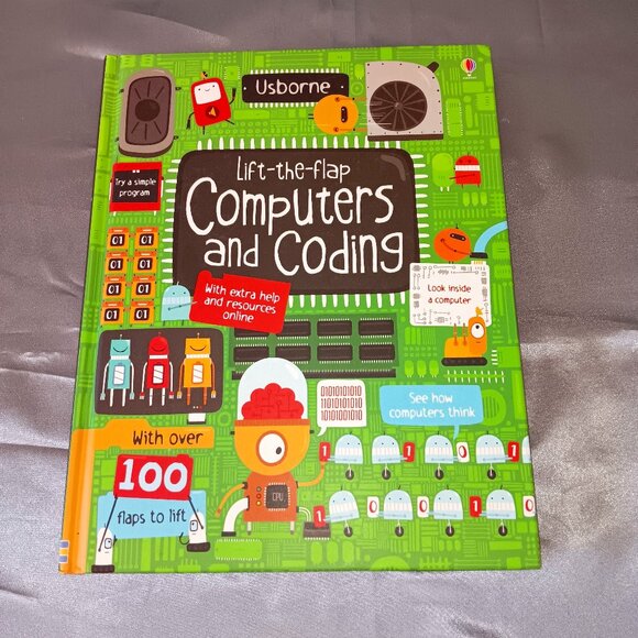 Usborne Lift-the-Flap Computers and Coding STEM Education 100 Flaps to Lift HC - Picture 1 of 4